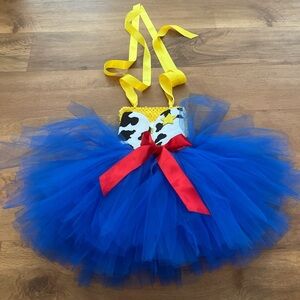 Child Size Small 4-6 Handmade Toy Story Inspired Woody Dance Costume Tutu EUC